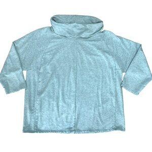 J Jill Pure Jill Cowl Neck Pima Cotton Long Sleeve Shirt Large Modal Soft Comfy